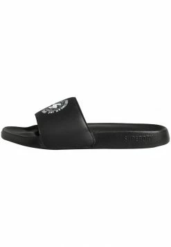 Superdry CODE PRINTED - Pool Slides - Black