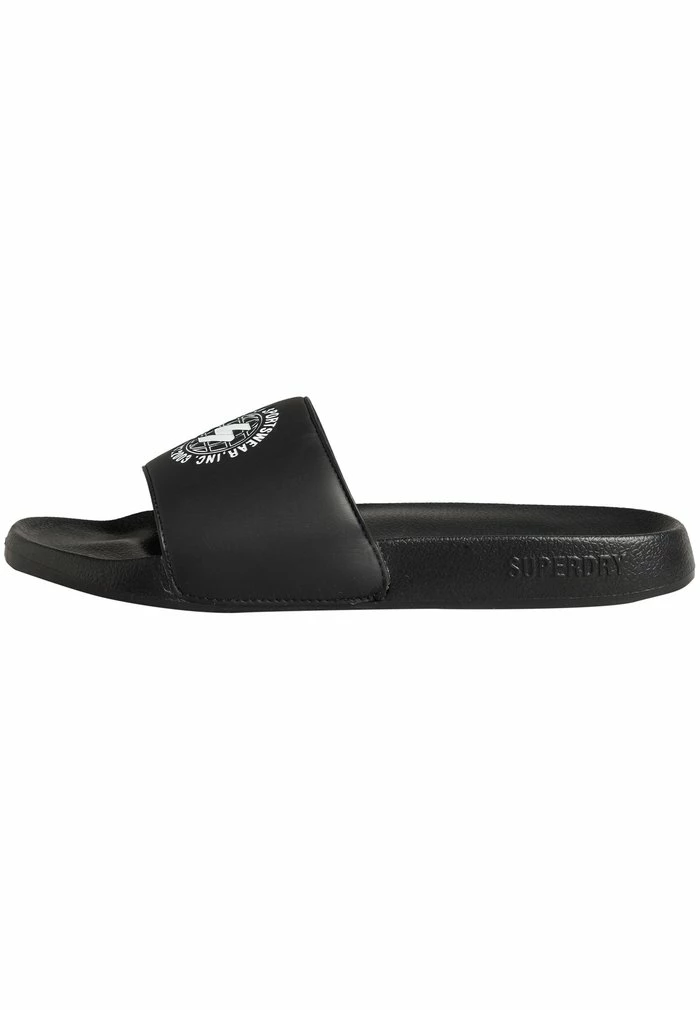 Superdry CODE PRINTED - Pool Slides - Black 1 Superdry CODE PRINTED - Pool Slides - Black
