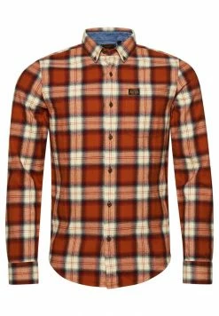 Superdry VINTAGE LUMBERJACK - Shirt - Rodrick Check Rusty Orange -Superdry Shop 009a607acfc24b7a9b6a315deddd470e