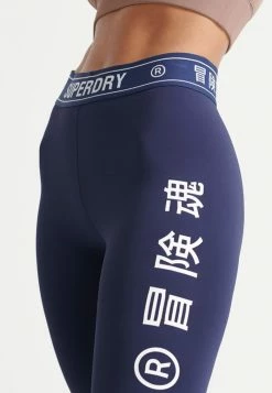 Superdry SPORT TRAINING ELASTIC - Leggings - Rich Navy -Superdry Shop 00ac81ae5a8b49d6a20cc6cbace8708f