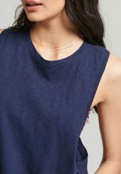 Superdry VINTAGE SURF RANCHERO VEST - Top - Nautical Navy -Superdry Shop 00b4d1ee864e472fbea37fa9bc49f46b