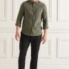 Superdry STUDIOS BRUSHED - Shirt - Thyme Marl Twill