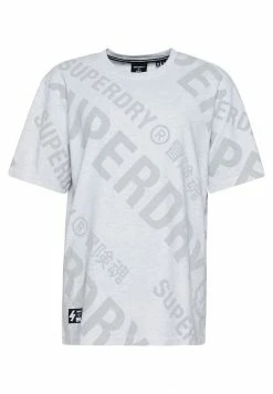 Superdry UNISEX CODE CORE LOGO ALL OVER - Print T-shirt - Ice Marl -Superdry Shop 00ef96f3ce634df59d2a1bcbe7e05976