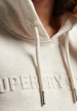 Superdry VINTAGE CORPORATE LOGO - Hoodie - Oatmeal Marl -Superdry Shop 00f997e9a94f483bbe7313df21e2358b