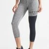 Superdry TRAINING GRAPHIC - Leggings - Trousers - Grey Marl Black