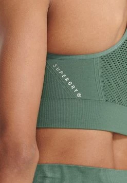 Superdry TRAINING SEAMLESS CONTOUR - Sports Bra - Military Duck -Superdry Shop 013dadcba4a34ed0a14f8fee51b4014f