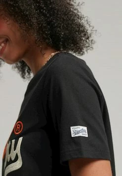 Superdry VINTAGE VL - Print T-shirt - Black -Superdry Shop 01a045b747bc4fbea3e98b77488017f5