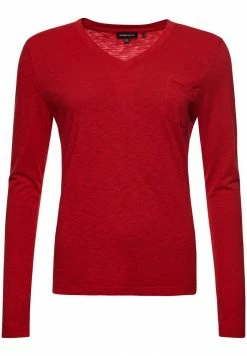 Superdry LONG SLEEVE POCKET - Long Sleeved Top - Rouge Red -Superdry Shop 01e3183b0c964c41b03f1bb235c3de44