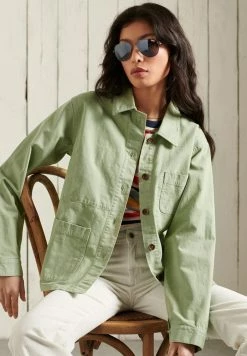 Superdry CHORE - Summer Jacket - Sulphine Olive -Superdry Shop 0278fda9be0940eb97daf4e7ecf453fb