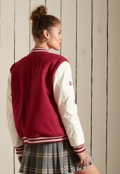Superdry COLLEGE VARSITY - Bomber Jacket - Hike Red 7 Superdry COLLEGE VARSITY - Bomber Jacket - Hike Red -Superdry Shop 0287ef90f71d46518e559333fc2434a7