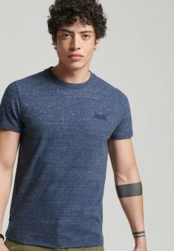 Superdry VINTAGE - Basic T-shirt - Creek Navy Heather