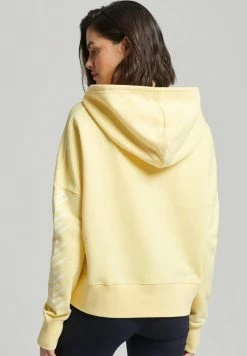 Superdry CROP BOX - Hoodie - Pale Yellow