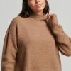 Superdry VINTAGE ESSENTIAL MOCK NECK - Jumper - Mink