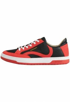 Superdry VINTAGE VEGAN - Trainers - Bison Black Americana Red