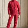 Superdry VINTAGE TRACK - Zip-up Sweatshirt - Rich Red Marl