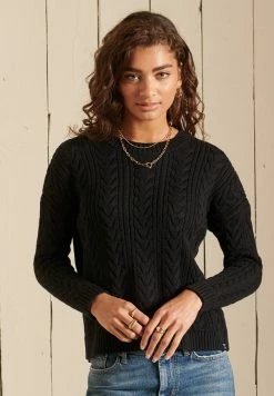 Superdry Dropped Shoulder - Jumper - Black