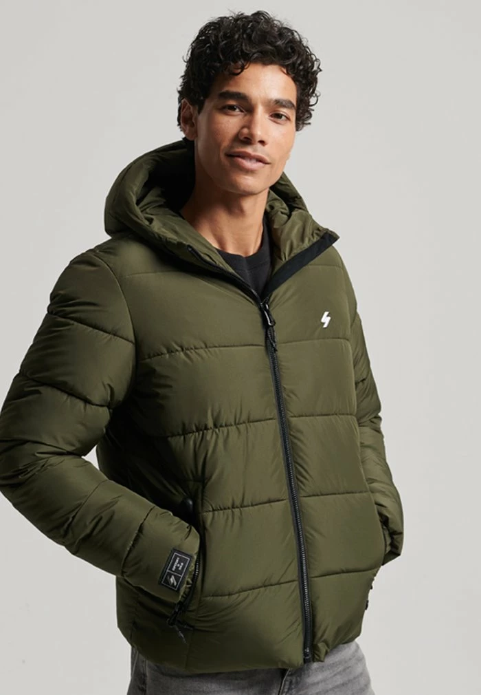 Superdry Winter Jacket - Dark Moss 1 Superdry Winter Jacket - Dark Moss