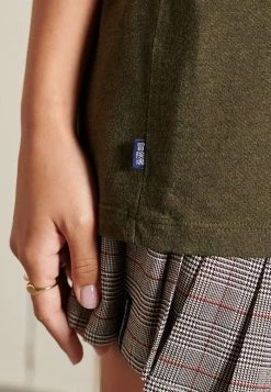 Superdry LOOSE FIT VINTAGE LOGO - Basic T-shirt - Winter Khaki Grit -Superdry Shop 03b6c98611794342aa58024878266db2