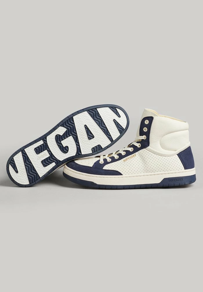 Superdry High-top Trainers - Off White Navy 3 Superdry High-top Trainers - Off White Navy - Image 3
