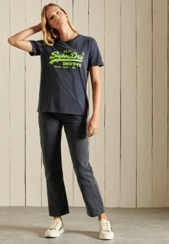 Superdry VINTAGE LOGO AMERICAN CLASSIC - Print T-shirt - Eclipse Navy