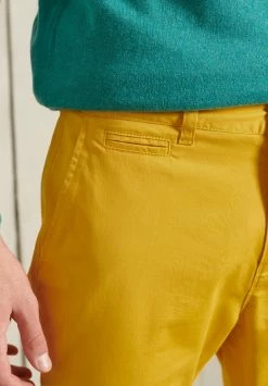 Superdry CORE SLIM - Trousers - Yolk Yellow -Superdry Shop 040347b79ff44ac0941365178f82fcb1