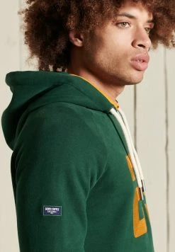 Superdry VINTAGE LOGO AMERICAN CLASSICS - Hoodie - Enamel Green -Superdry Shop 0488996c30bf49708895315e54b659dc