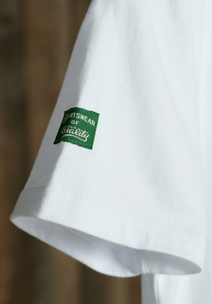 Superdry Print T-shirt - Optic 4 Superdry Print T-shirt - Optic - Image 4