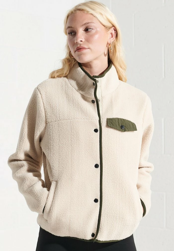 Superdry EXPEDITION - Fleece Jacket - Pale Oatmeal 2 Superdry EXPEDITION - Fleece Jacket - Pale Oatmeal - Image 2