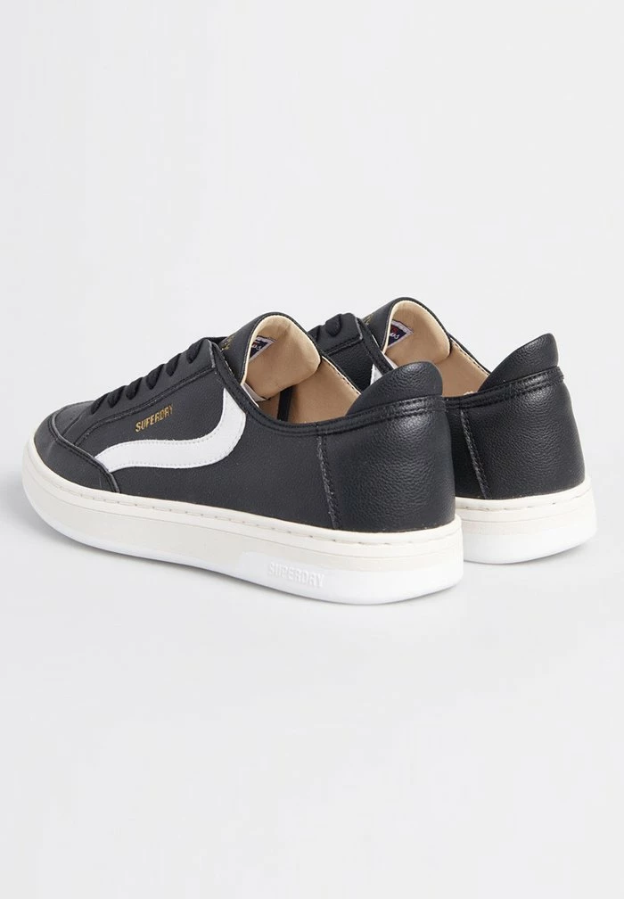 Superdry VEGAN BASKET LUX LOW - Trainers - Black/white 2 Superdry VEGAN BASKET LUX LOW - Trainers - Black/white - Image 2