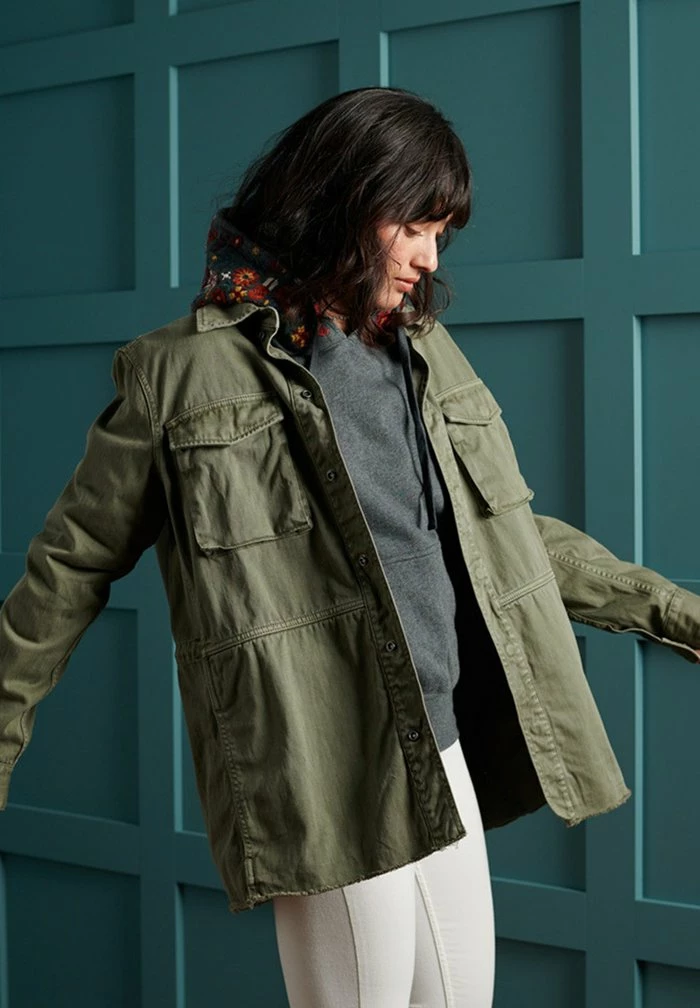 Superdry BOHO ROOKIE - Light Jacket - Sage Khaki 3 Superdry BOHO ROOKIE - Light Jacket - Sage Khaki - Image 3