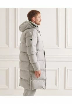 Superdry STUDIOS LONGLINE DUVET - Winter Coat - Flat Grey -Superdry Shop 04f420657a424214881e36c34b85b129