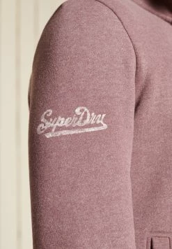 Superdry FIELD HALF ZIP - Sweatshirt - Rich Deep Burgundy Marl -Superdry Shop 050e4dce138441ab9bc92c488a4f1016