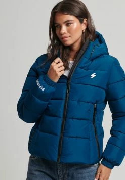 Superdry HOODED SPIRIT SPORTS PUFFER - Winter Jacket - Sailor Blue -Superdry Shop 0594ddb97671449480aa550c59c09638