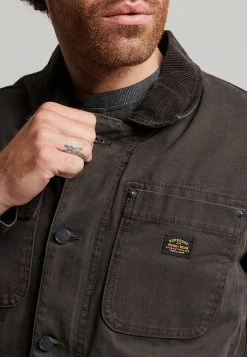Superdry WORKWEAR RANCH - Denim Jacket - Bison Black -Superdry Shop 0599574c3f164dcea1357187420a7c8d