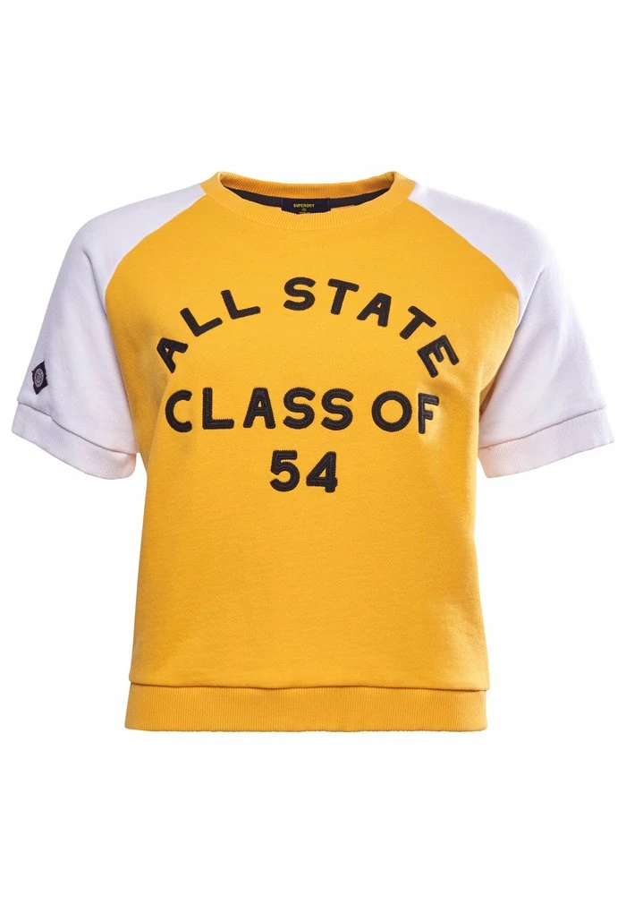 Superdry COLLEGIATE - Print T-shirt - Utah Gold 4 Superdry COLLEGIATE - Print T-shirt - Utah Gold - Image 4