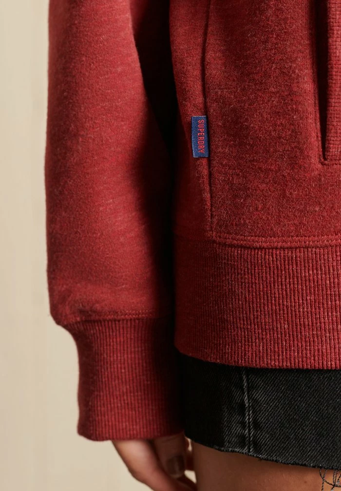 Superdry Zip-up Sweatshirt - Rhubarb Marl 2 Superdry Zip-up Sweatshirt - Rhubarb Marl - Image 2