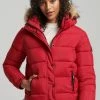 Superdry HOODED MID LAYER - Winter Jacket - Red