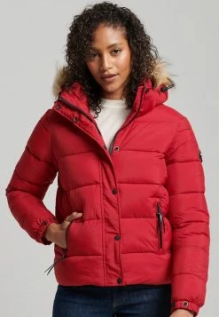 Superdry HOODED MID LAYER - Winter Jacket - Red