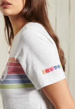 Superdry Print T-shirt - Ice Marl -Superdry Shop 0627771dd59b4590aeb7e9749a5b702b