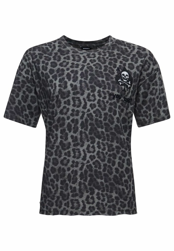 Superdry Print T-shirt - Moon Mist 5 Superdry Print T-shirt - Moon Mist - Image 5