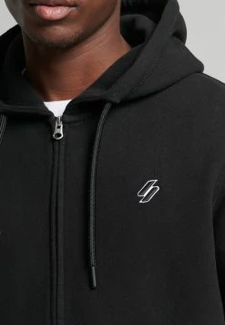 Superdry CODE ESSENTIAL - Zip-up Sweatshirt - Black -Superdry Shop 0693134c72bd485695d18529b0f1caef