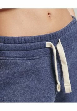 Superdry VINTAGE COLLEGIATE - Tracksuit Bottoms - Rich Navy Marl -Superdry Shop 06cad80a765d48998454156f8e0c36e8