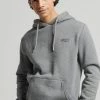 Superdry VINTAGE EMB ECLIPSE - Hoodie - Rich Charcoal Marl