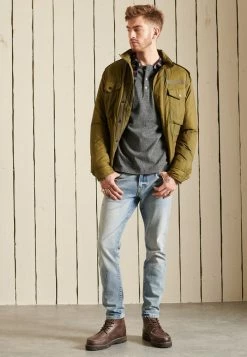 Superdry LONG SLEEVE - Long Sleeved Top - Asphalt Grit -Superdry Shop 06dd77dd63694278bdecb55b2dfec587