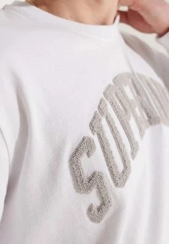 Superdry VARSITY ARCH - Long Sleeved Top - Optic -Superdry Shop 0716ee2f648341c9848f63f46603f86f