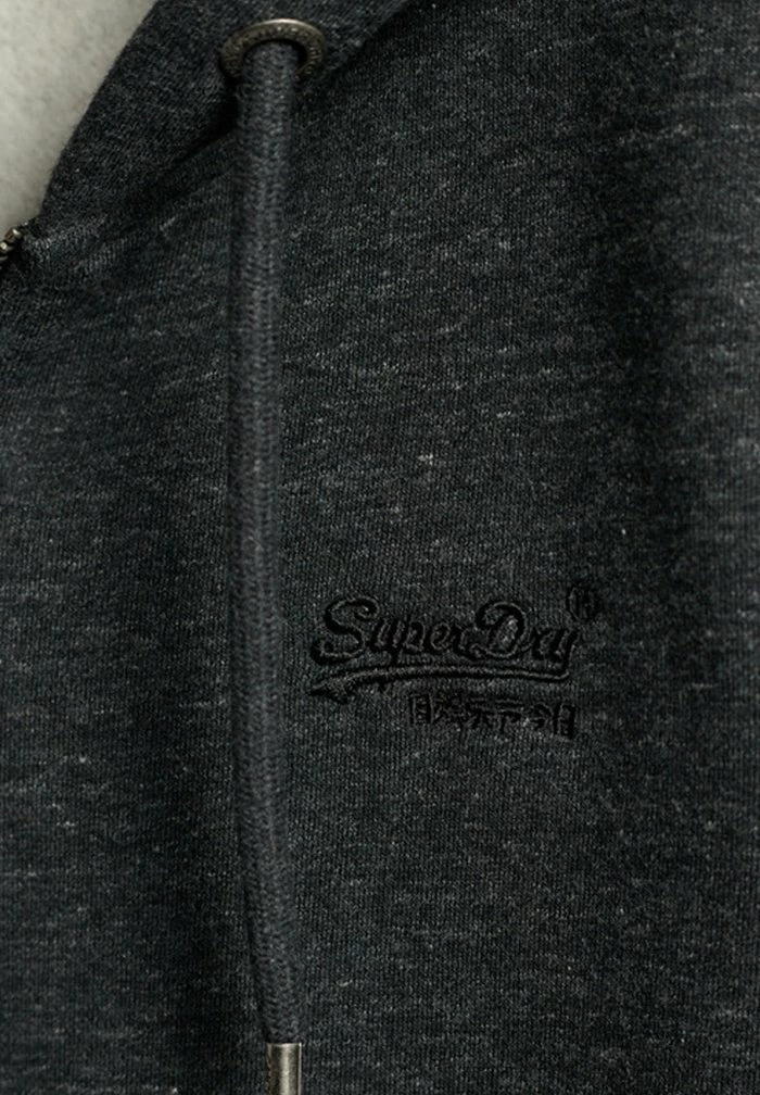 Superdry ORANGE LABEL - Zip-up Sweatshirt - Black Snow Heather 2 Superdry ORANGE LABEL - Zip-up Sweatshirt - Black Snow Heather - Image 2