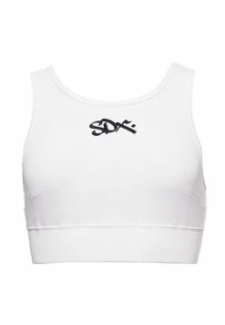 Superdry SDX LIMITED EDITION CROP - Top - Optic -Superdry Shop 077deab4512440229956a343fb6ae603