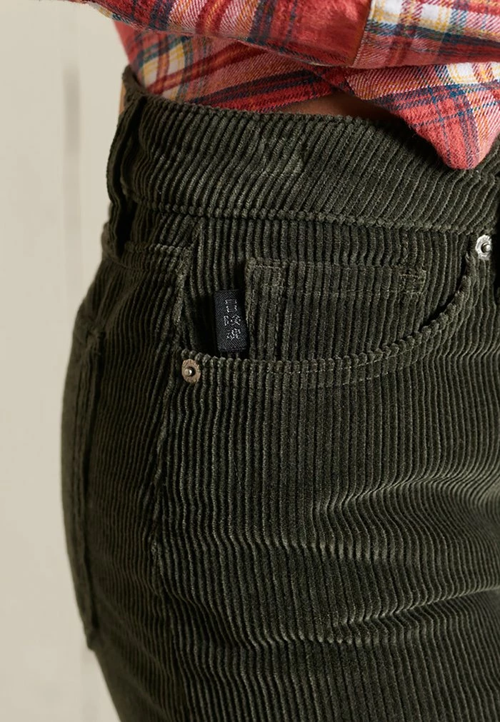 SUPERDRY - Denim Skirt - Surplus Good Olive Cord 1 SUPERDRY - Denim Skirt - Surplus Good Olive Cord