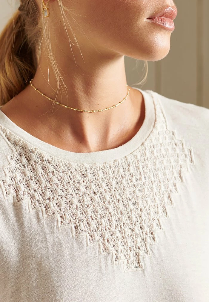 Superdry CHEVRON SHORT SLEEVED - Print T-shirt - Oatmeal 5 Superdry CHEVRON SHORT SLEEVED - Print T-shirt - Oatmeal - Image 5