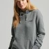 Superdry VINTAGE - Hoodie - Rich Charcoal Marl